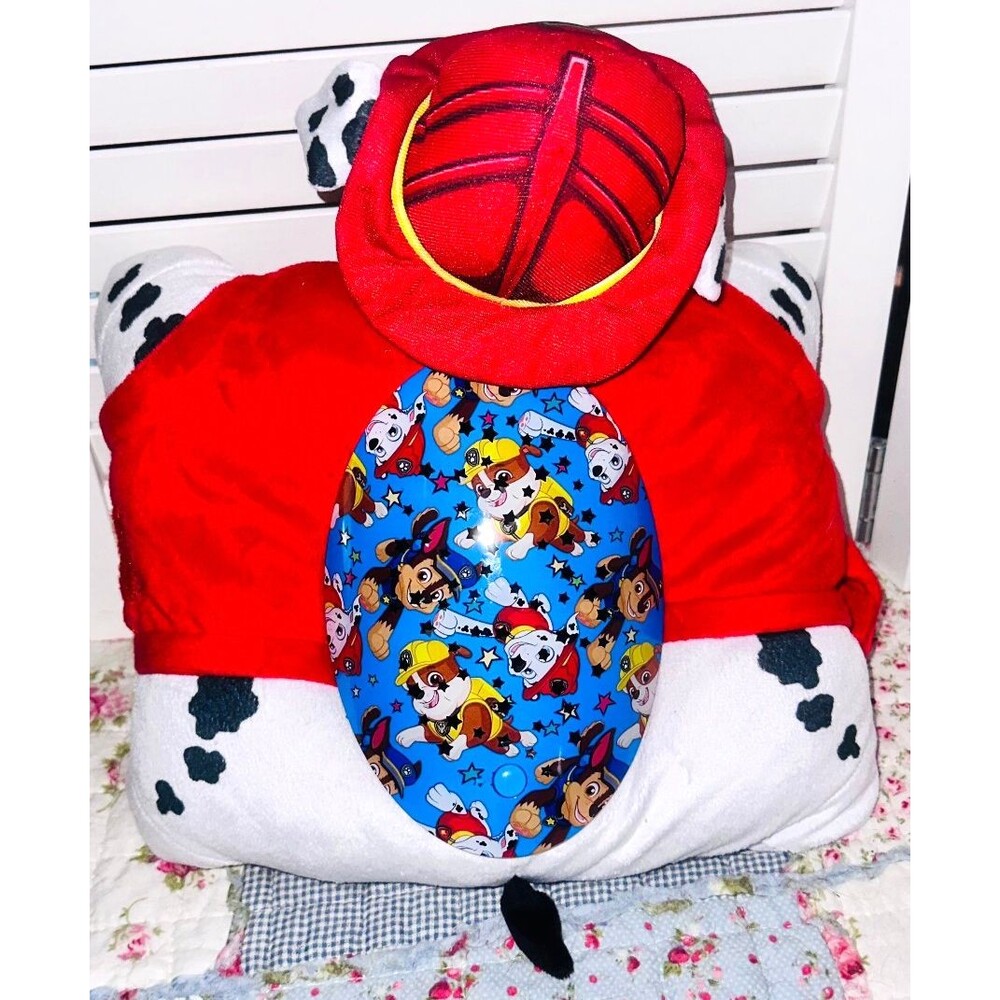 Paw Patrol Sleeptime Pillow Pet Light Marshall Plush LED Nightlight Tested Works